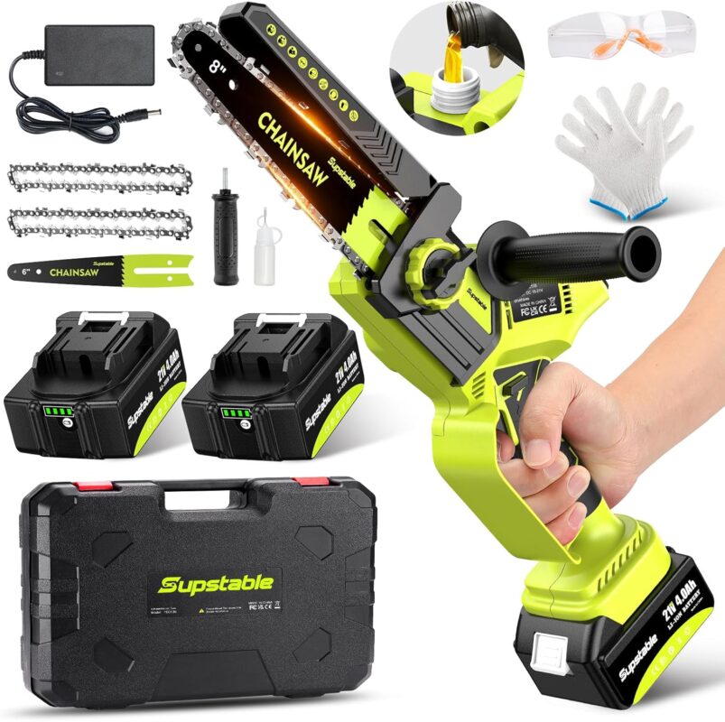 Supstable mini motosega a batteria da 6 e 8 pollici